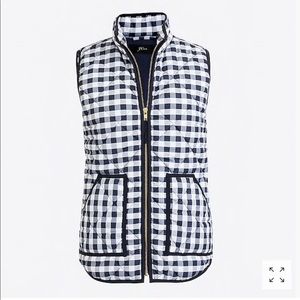 J. Crew Printed Quilted Puffer Vest